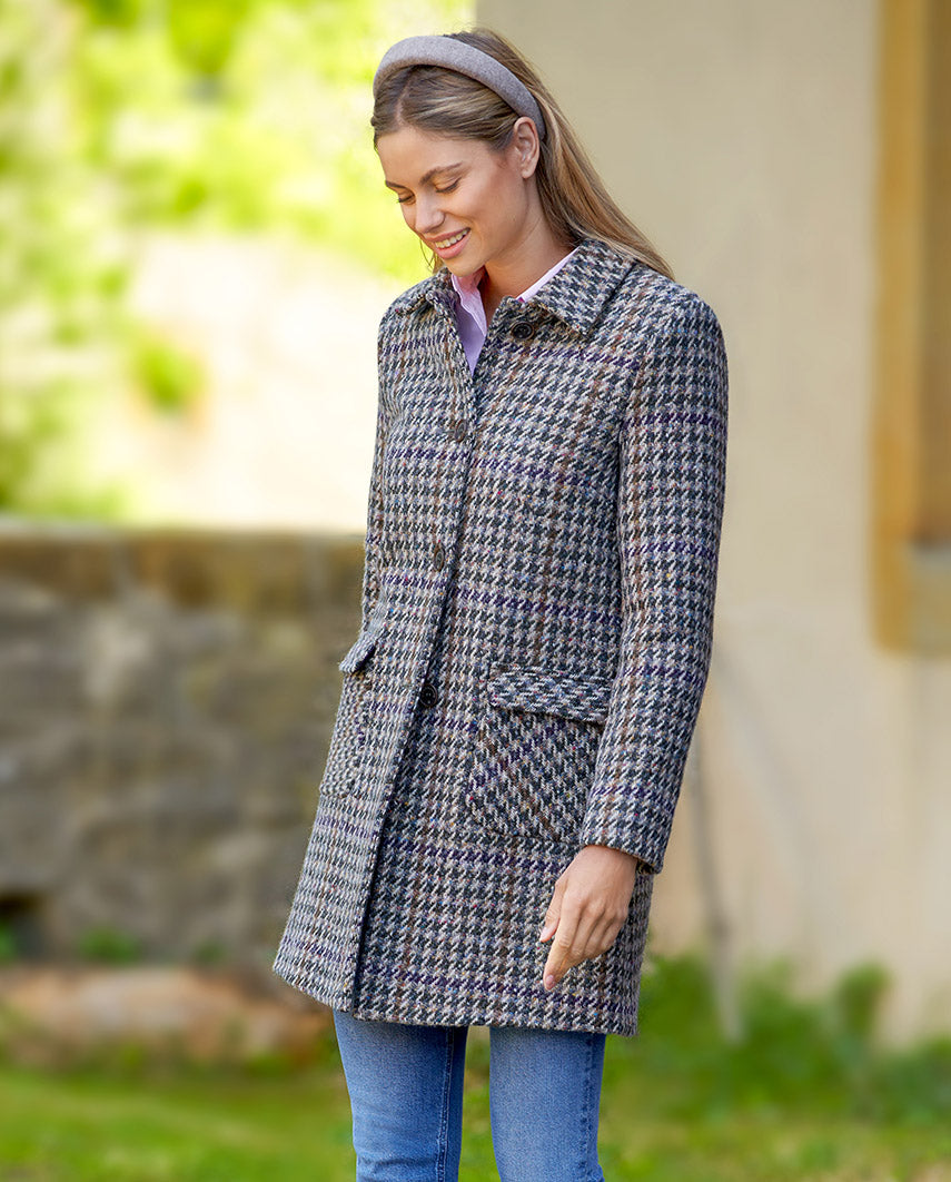Damenmantel "Marly" aus Magee Tweed in A-Linie