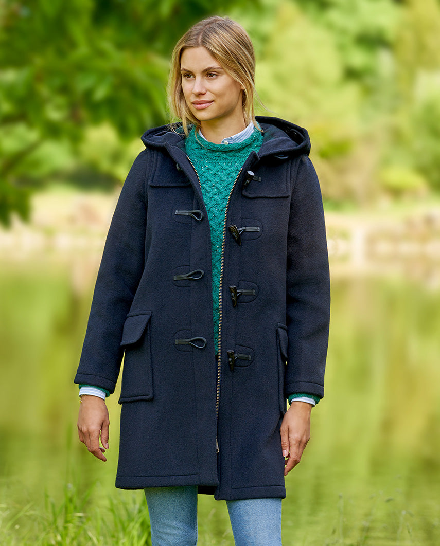 Jacke Dufflecoat Damen Hellblau AUSVERKAUF! Damen Dufflecoat