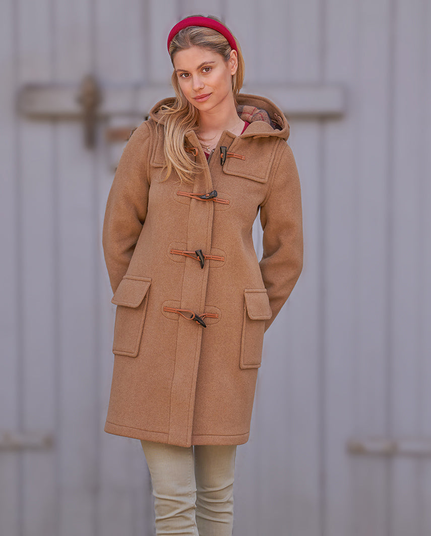 Duffle coat for women ''Ladies Duffle'' in camel