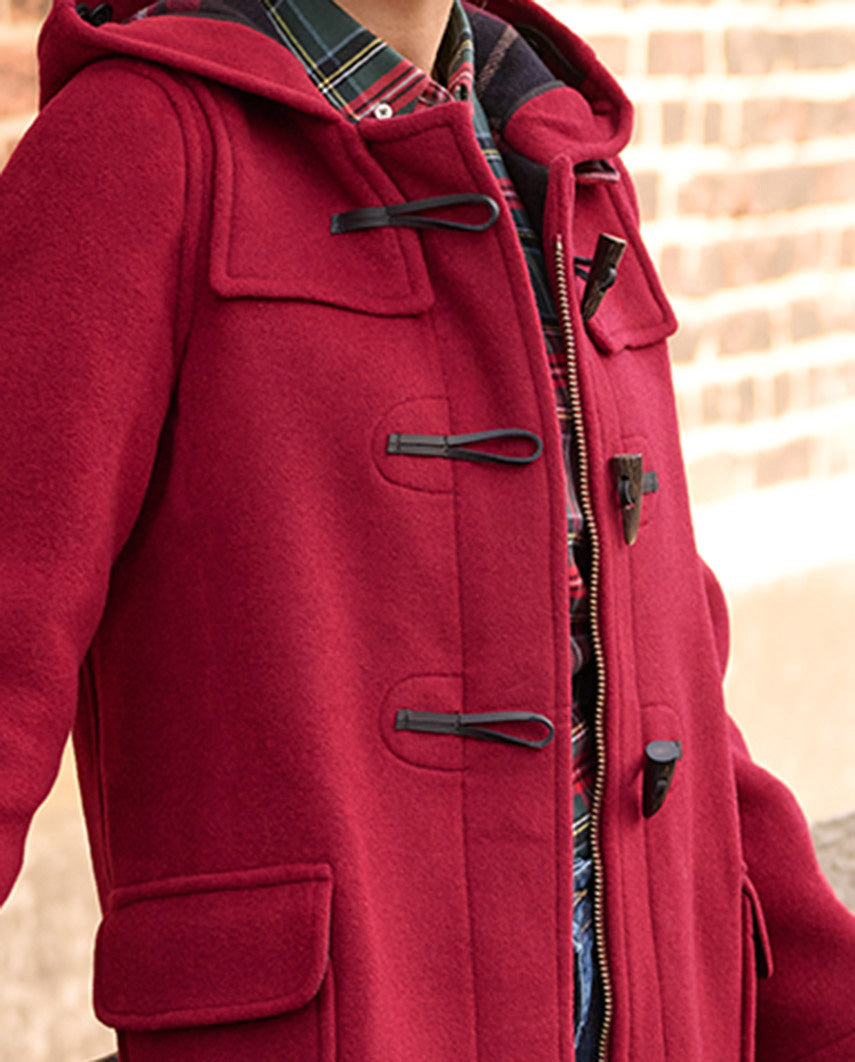 Dufflecoat für Damen ''Ladies Duffle'' in merlot