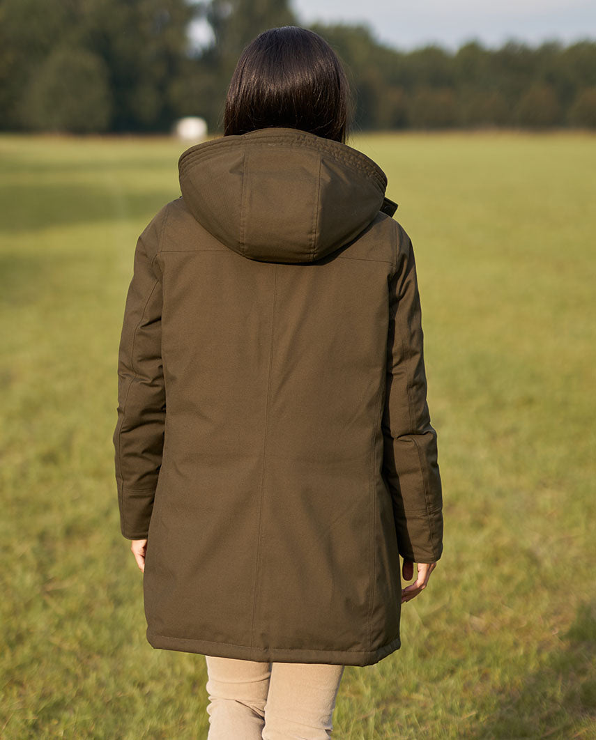 leichter Damen Daunenparka ''Bonny'' in oliv