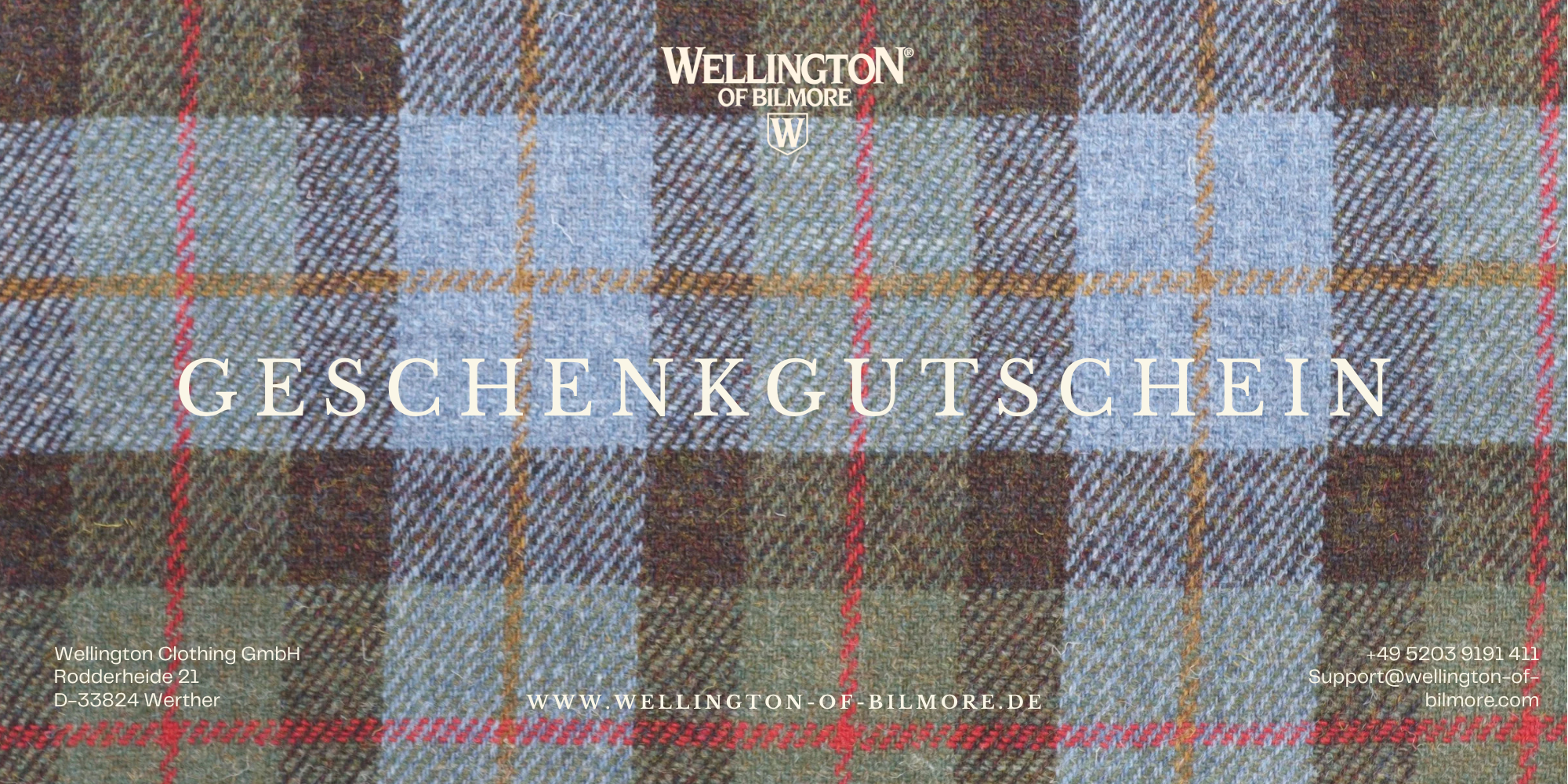 Wellington of Bilmore Geschenkgutschein