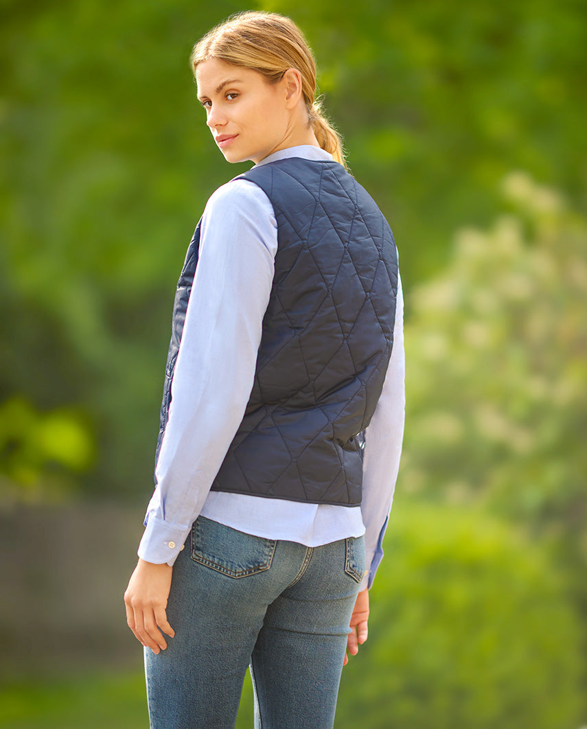 Women's Quilted Vest "Jill" in Navy
