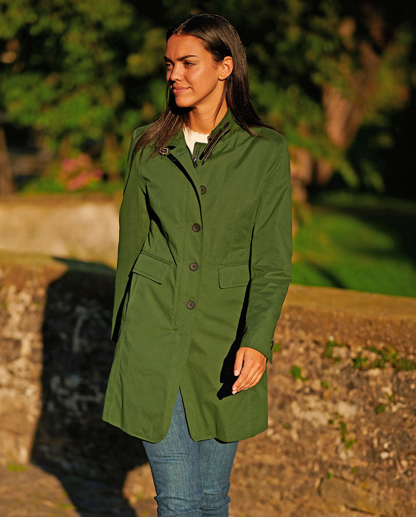 Damen Kurzmantel ''Victoria'' in racing green - Main Image