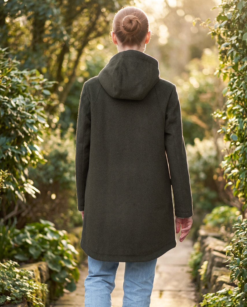 Damen-Parka „Liz Parka“ aus Woll-Kaschmir-Mix in Forrest