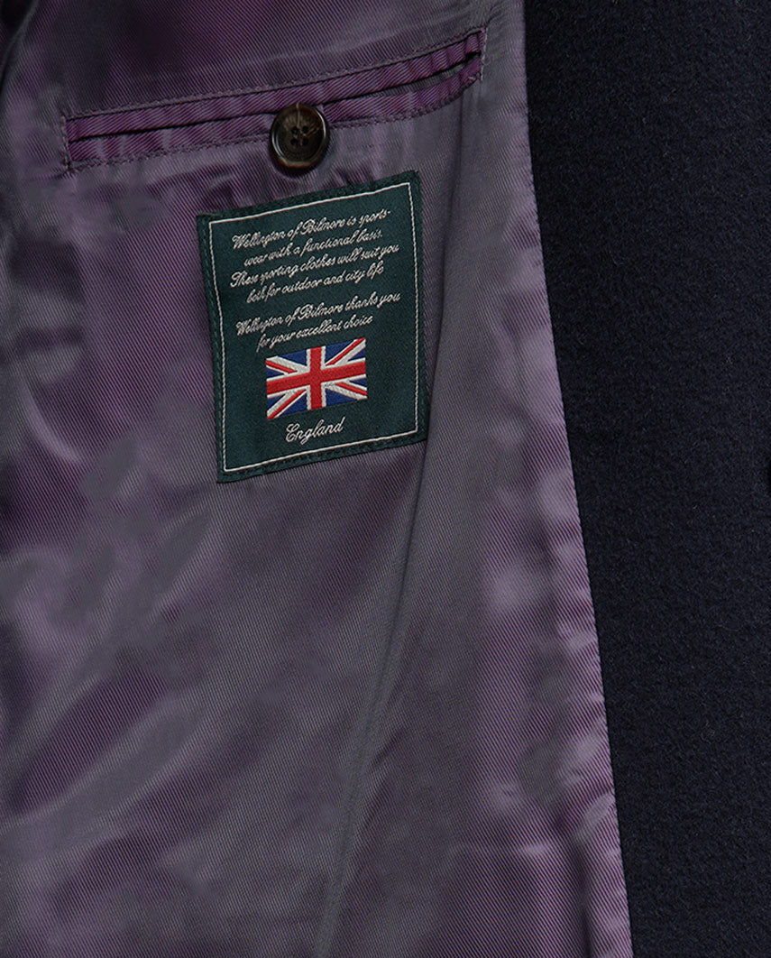 Damenmantel "Pia" aus Woll-Kaschmir-Qualität in navy