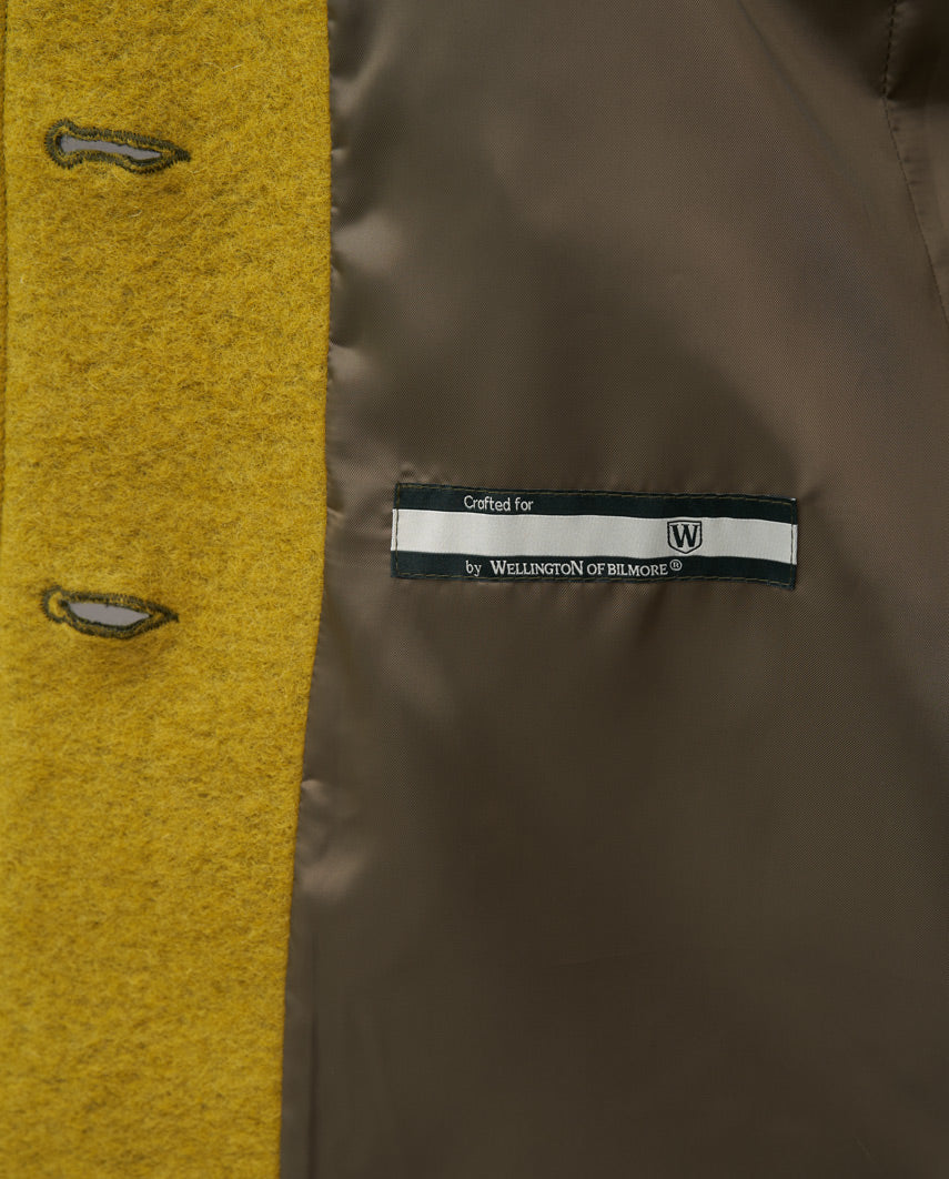 Damen-Walkmantel „Cosy Sarah“ aus gekochter Wolle in Moss Green