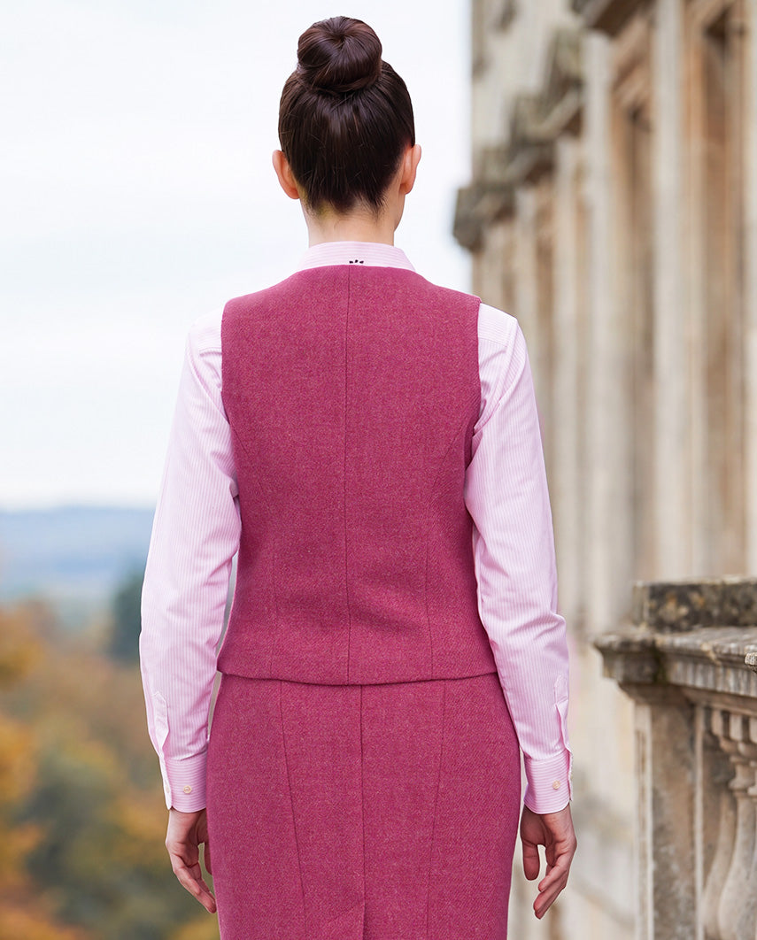 Harris Tweed Weste "Lea" in pink
