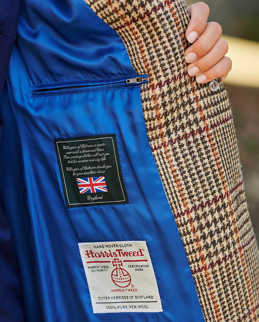 Harris Tweed ladies coat '' Emilia'' in Scottish check