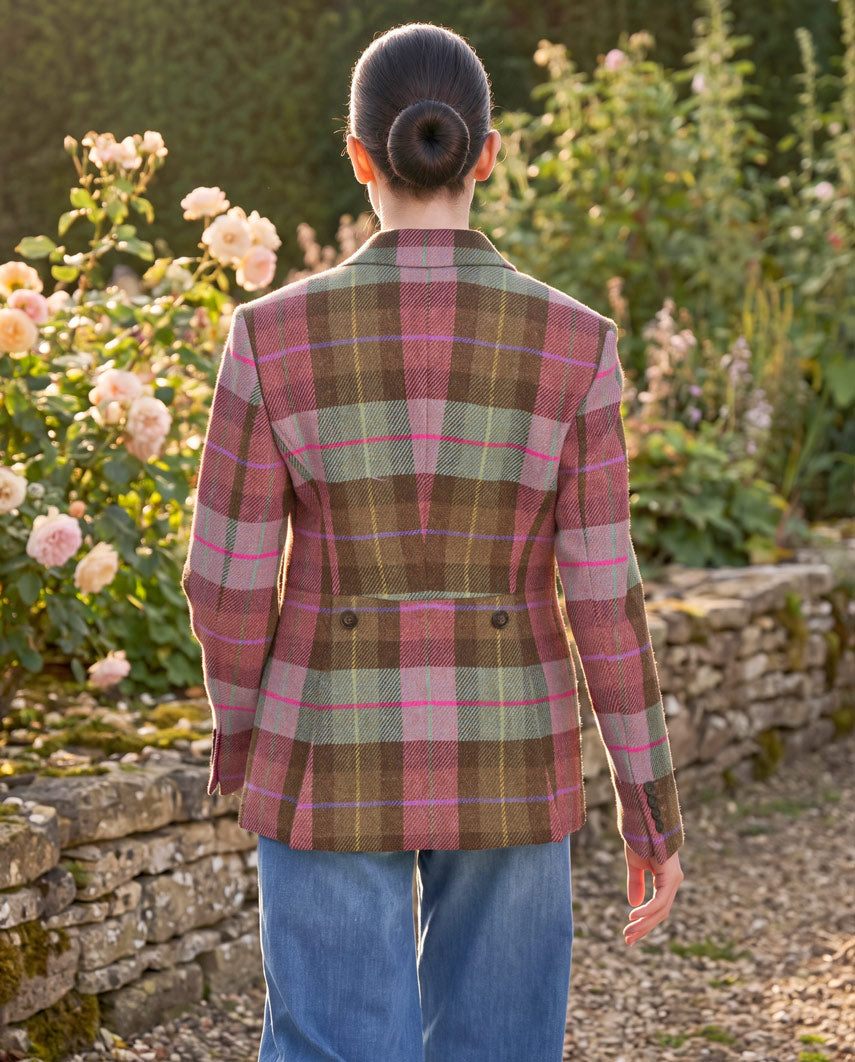 Harris Tweed Blazer ''Carola'' in Tartan Check
