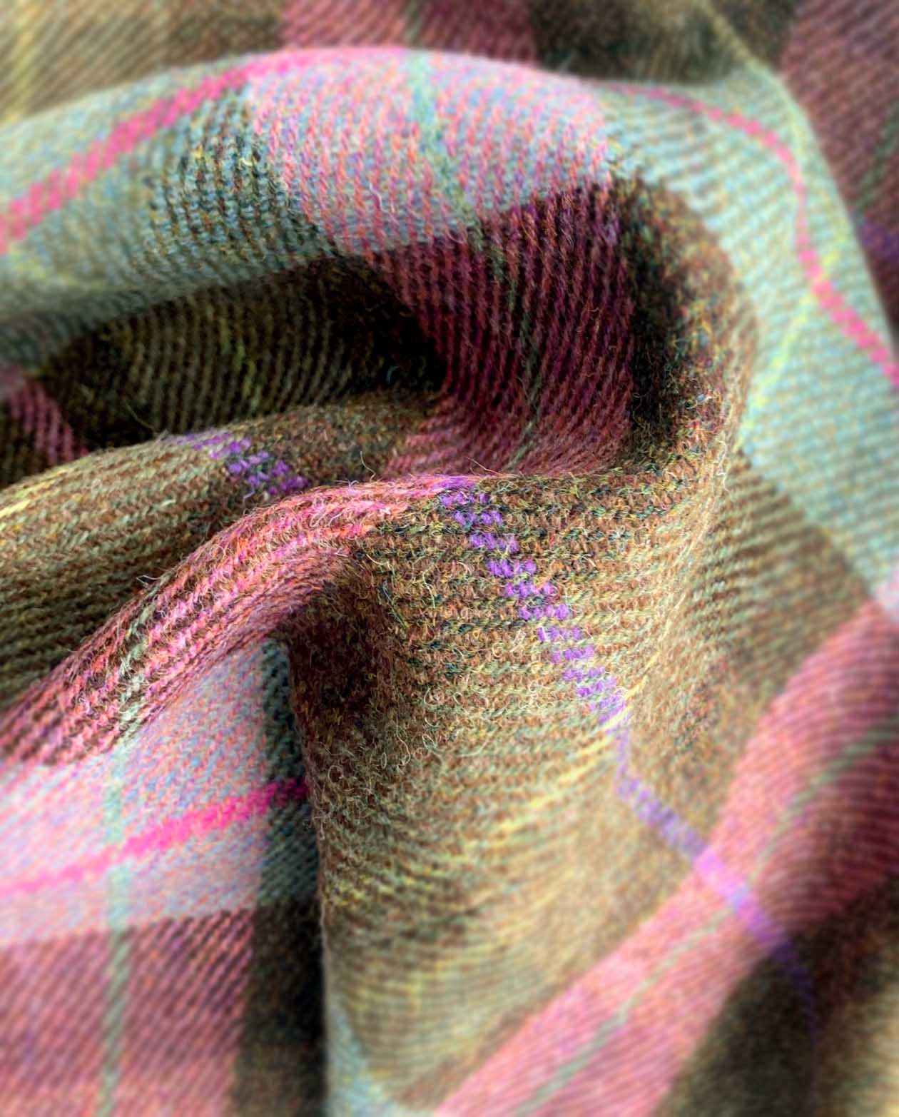 Bleistiftrock aus Harris Tweed in Tartan Check