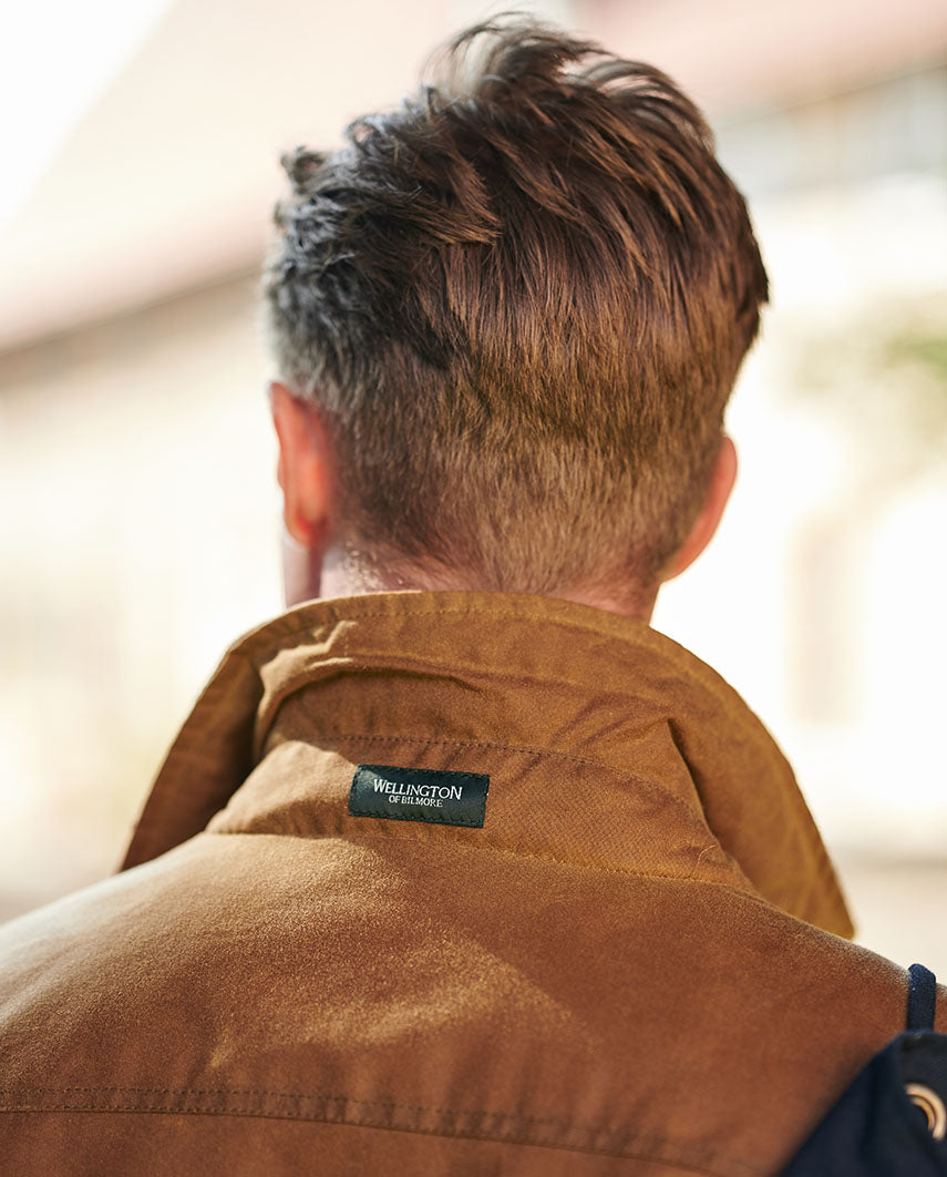 Men's wax jacket "Starberg" in beige