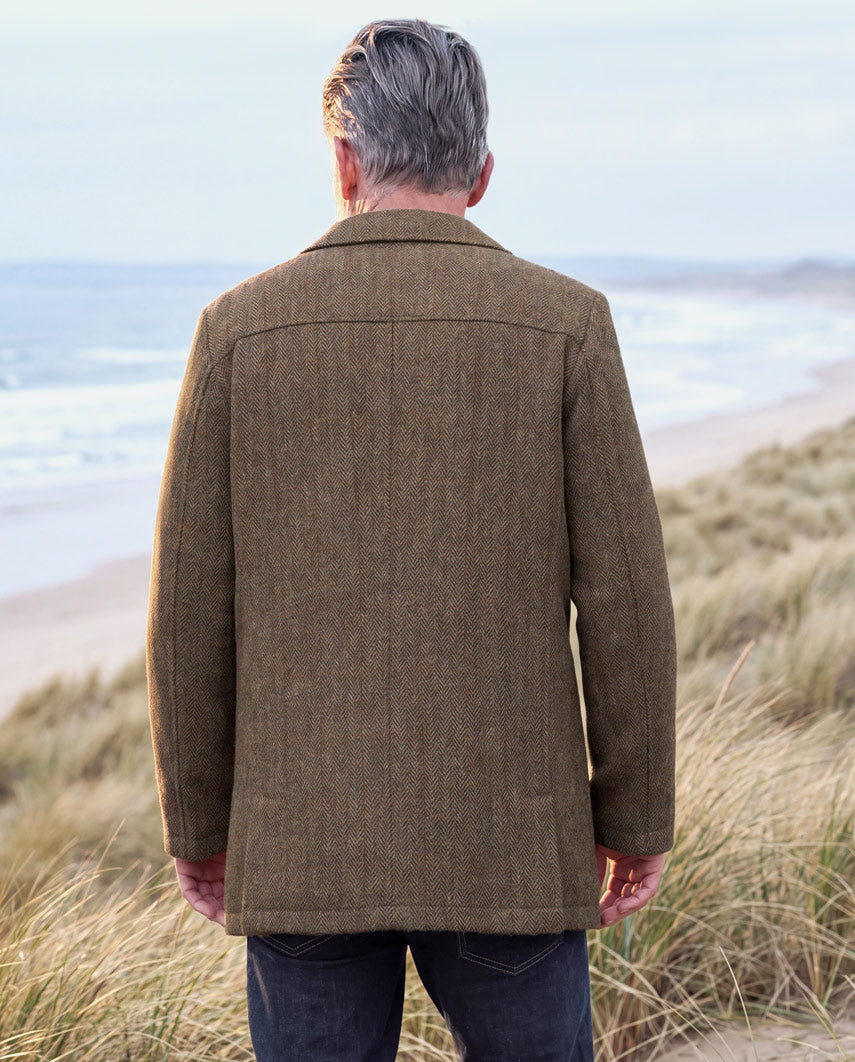 Herren Cabanjacke ,,Seaberg'' aus Harris Tweed – Evergreen