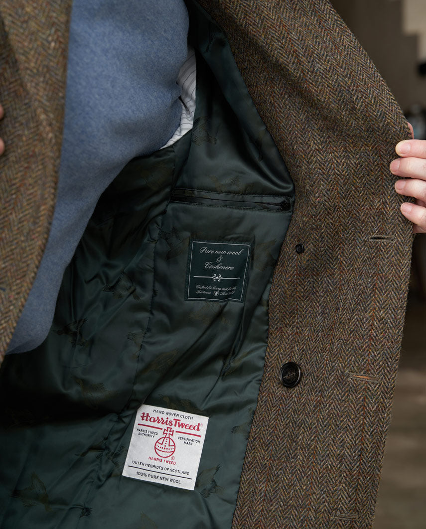 Herren Cabanjacke ,,Seaberg'' aus Harris Tweed – Evergreen