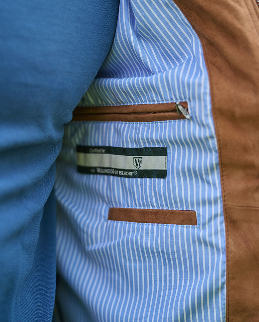 Leder Blouson ”Winston III” für Herren in cognac