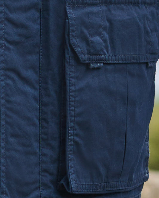 Austin - funktionale Herren Baumwollweste in dunkleblau