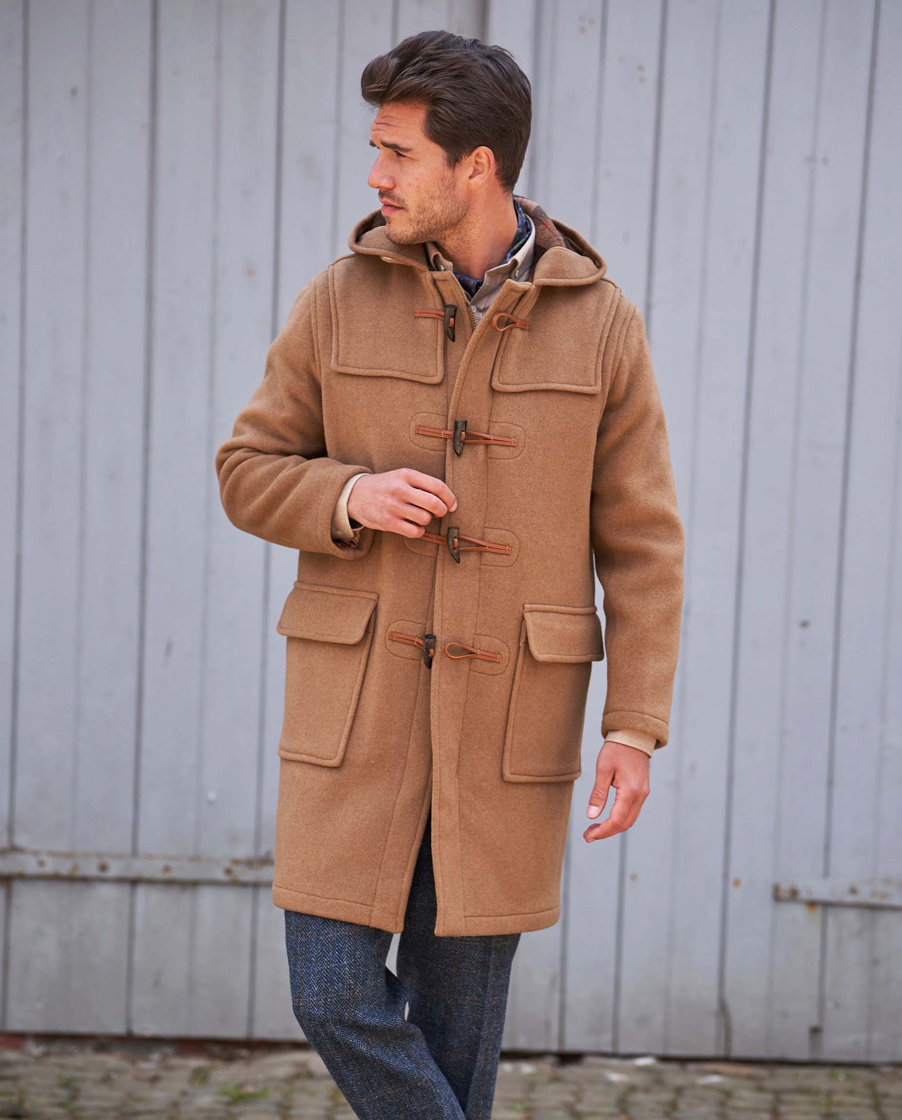 Duffle coat ”Men's Duffle” for men in camel