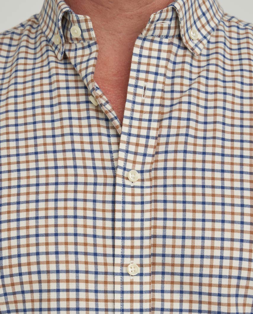 Herrenhemd ‚,Steward'‘ mit Button-Down-Kragen – bb check