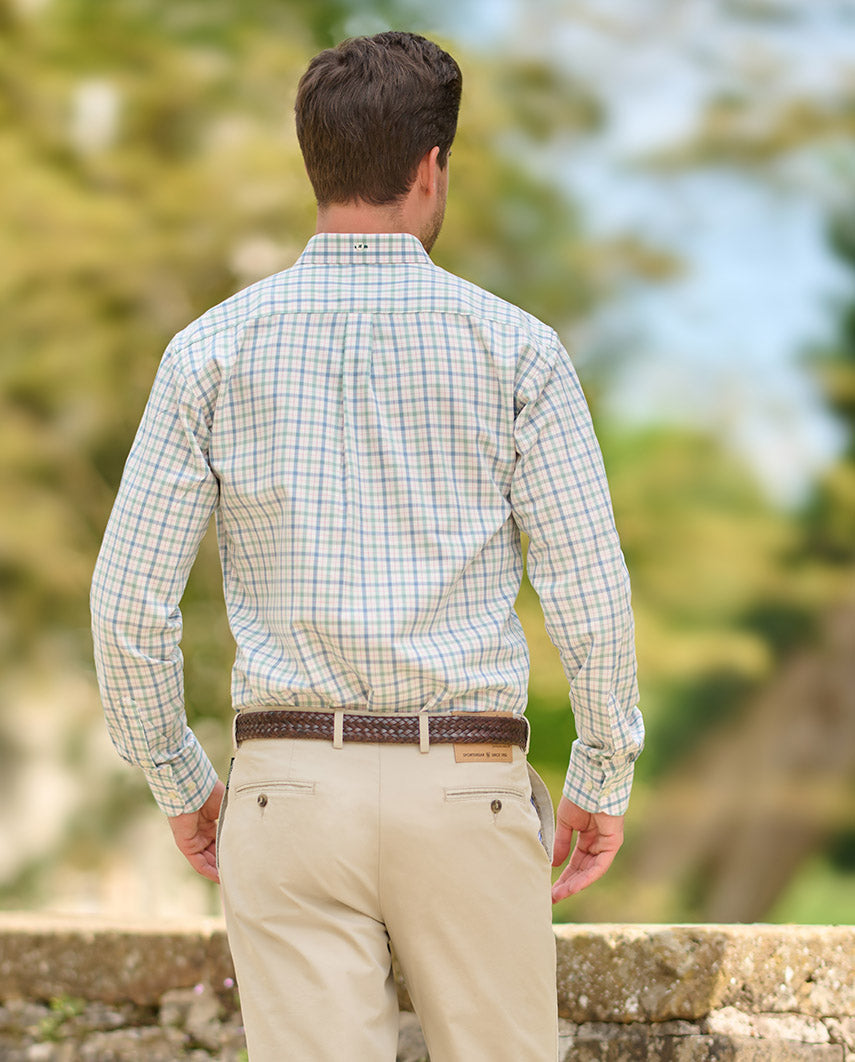Button-Down-Hemd „Steward“ in Pastell Karo