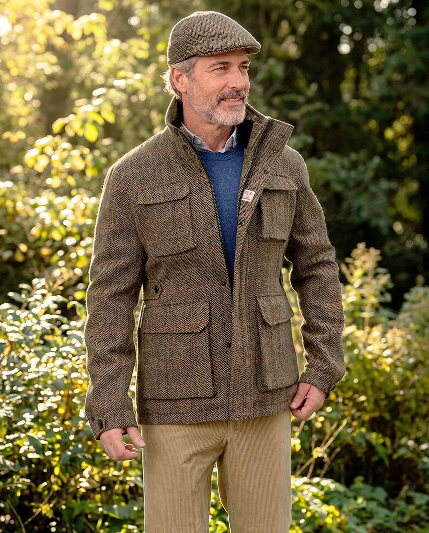 Herren Fieldjacket "Stanford" – King of Tweed aus Harris Tweed