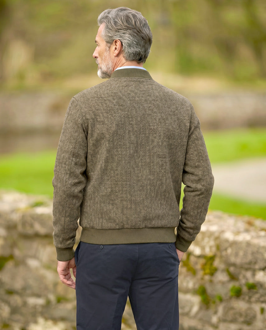 Herrenblouson „Lumber“ aus Woll-Kaschmir-Tweed | Exklusiv & sportiv