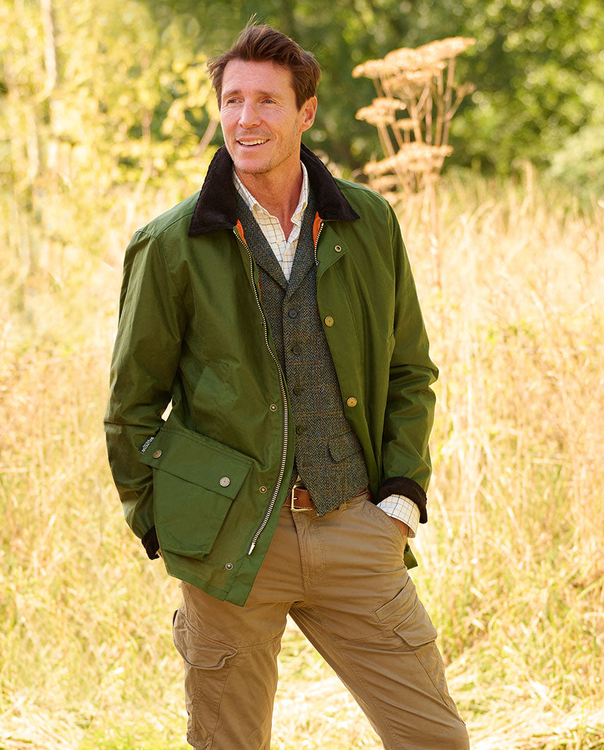 Herren Wachsjacke ''Starberg SO'' in lemongras