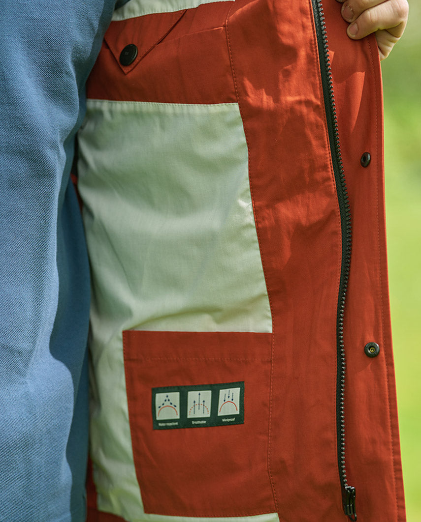 Fieldjacket für Herren ”Standford” in burnt orange