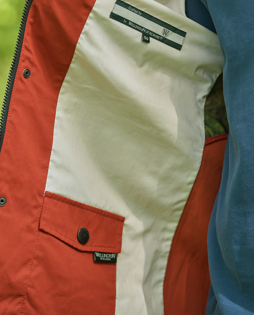 Fieldjacket für Herren ”Standford” in burnt orange