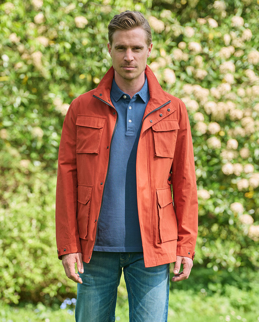 Fieldjacket für Herren ”Standford” in burnt orange