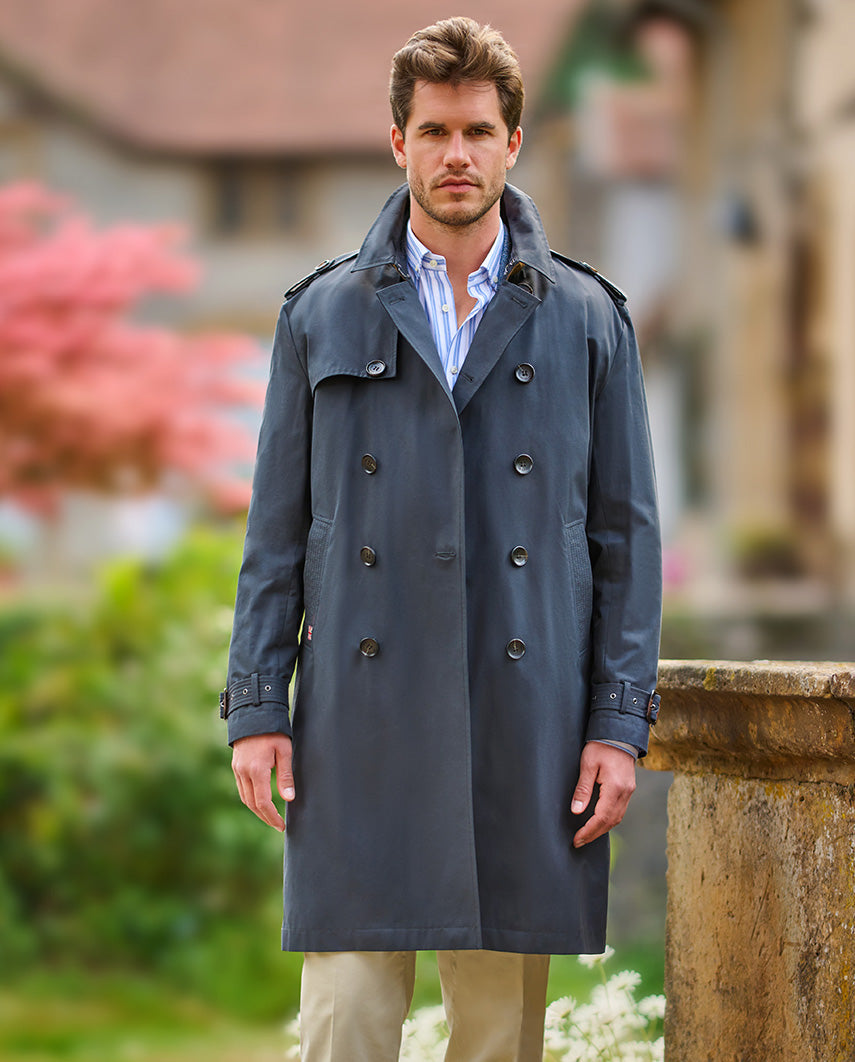 Herren Trenchcoat "Chelsea" in navy