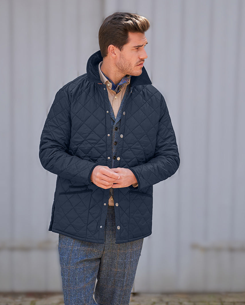 Herren Steppjacke ''York'' in navy