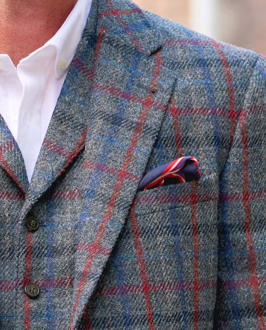 Harris Tweed Sakko ''London'' in royal check