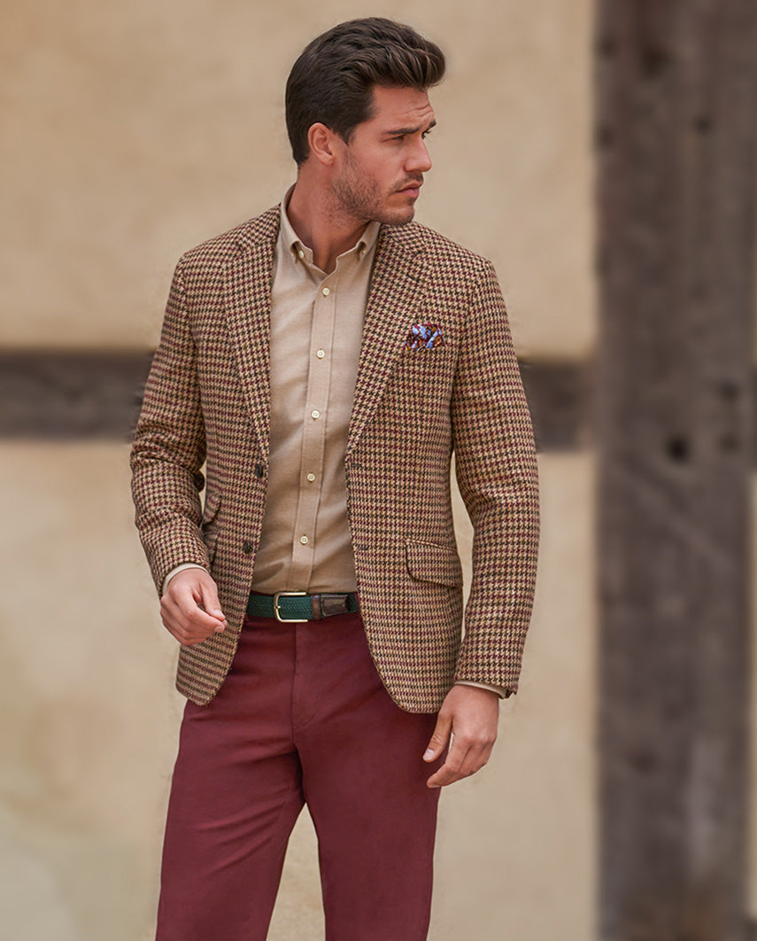 Harris Tweed jacket ''London'' in country houndstooth