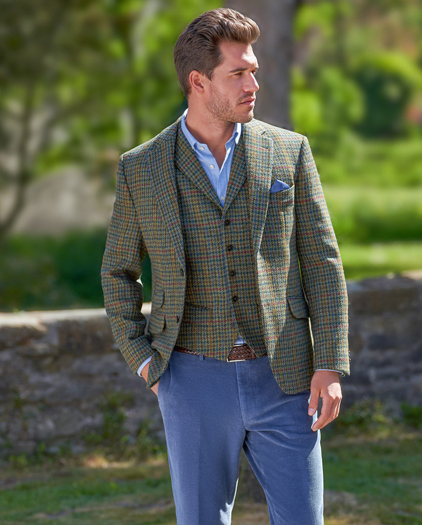 Harris Tweed Sakko ''London'' in green Castle