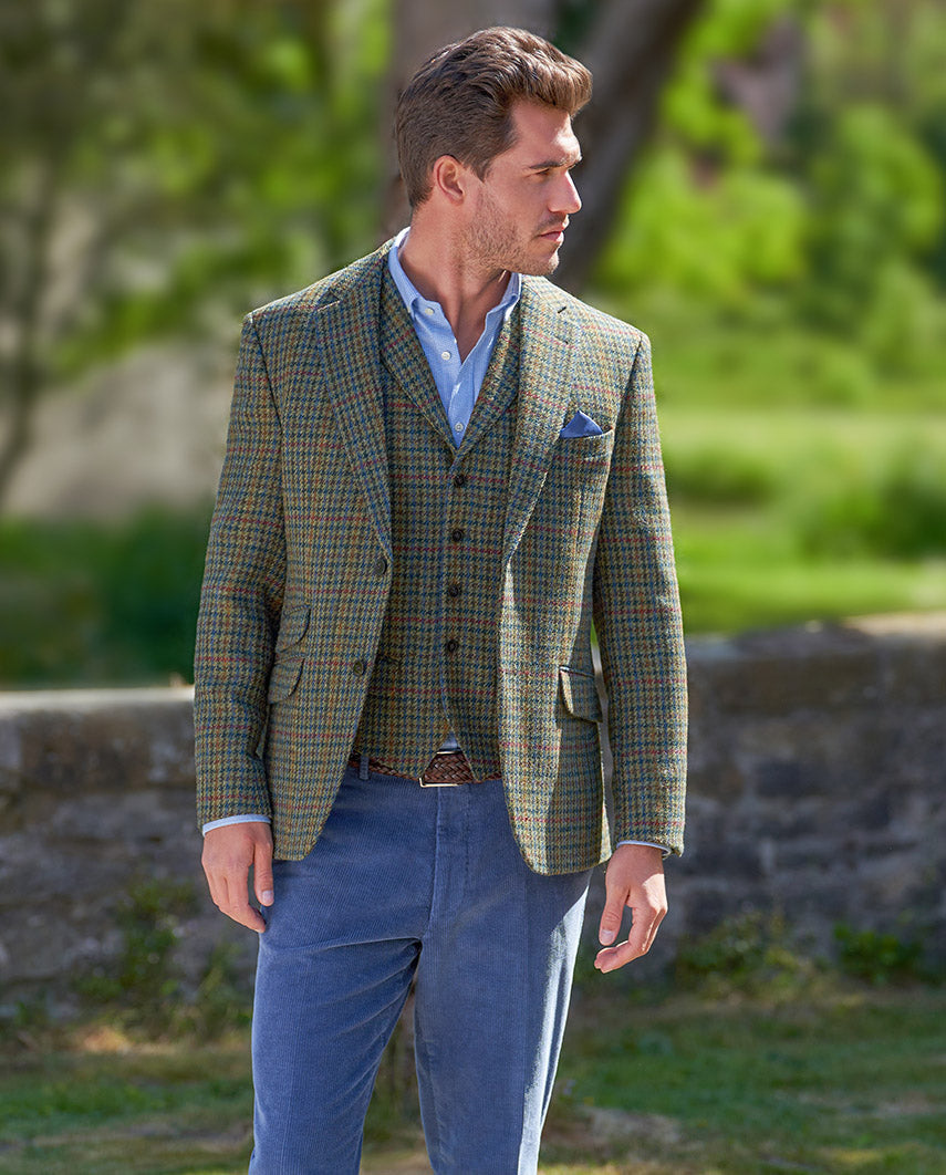 Harris Tweed jacket ''London'' in green Castle
