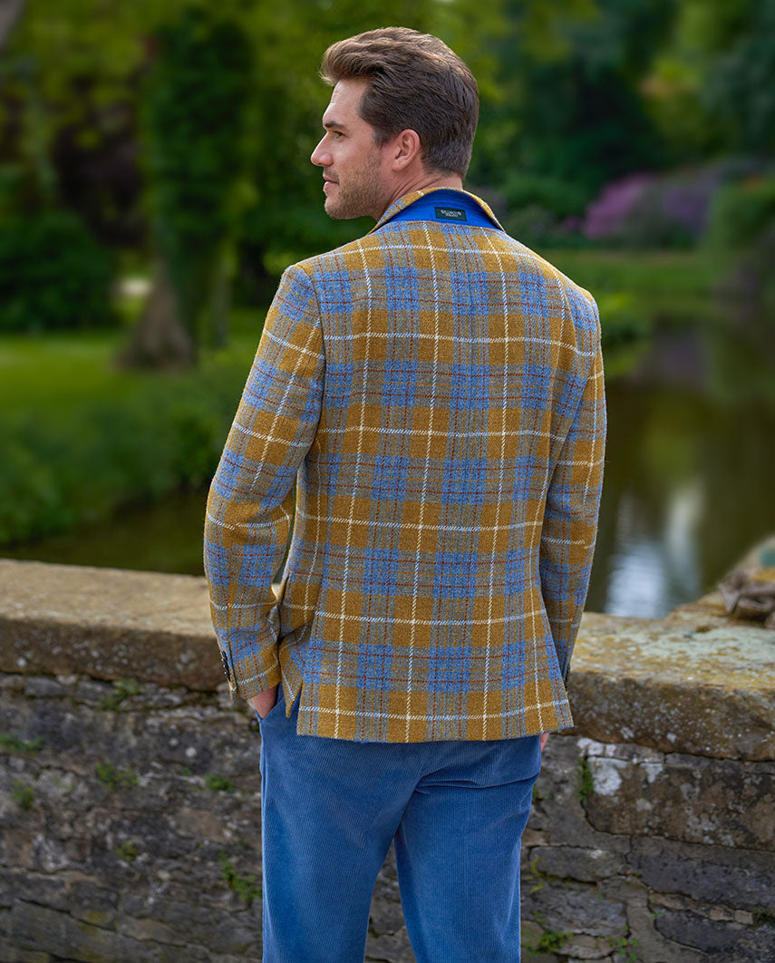 Harris Tweed jacket ''London'' in amber check
