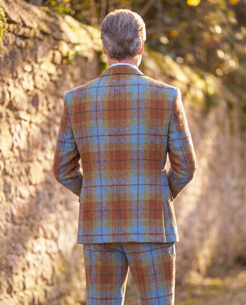 Harris Tweed Sakko "London" in Gold Tartan