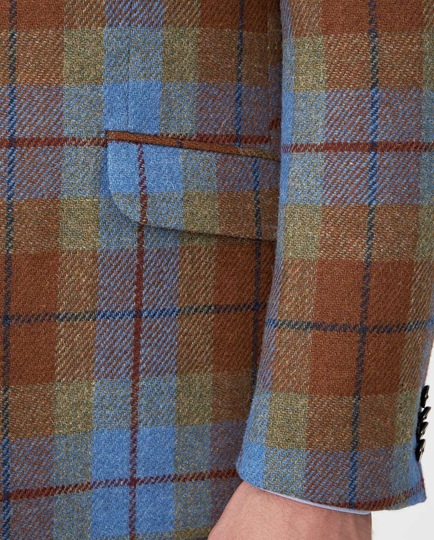 Harris Tweed Sakko "London" in Gold Tartan