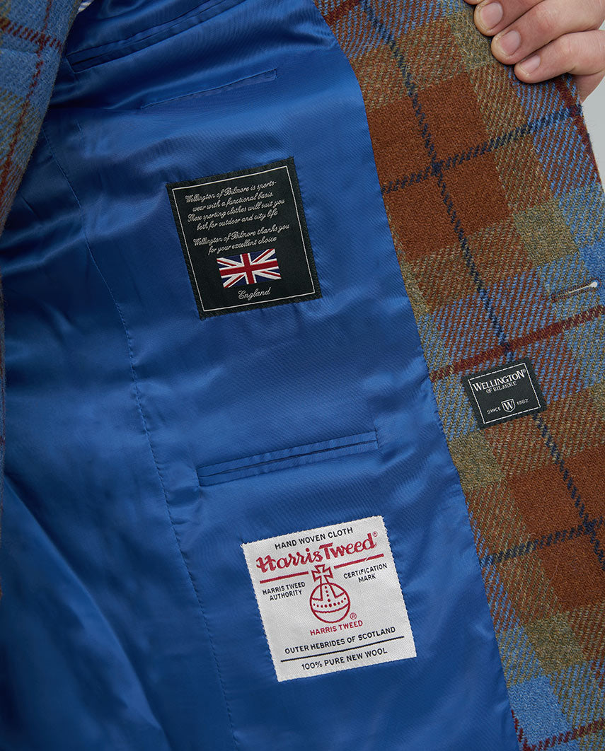 Harris Tweed Sakko "London" in Gold Tartan