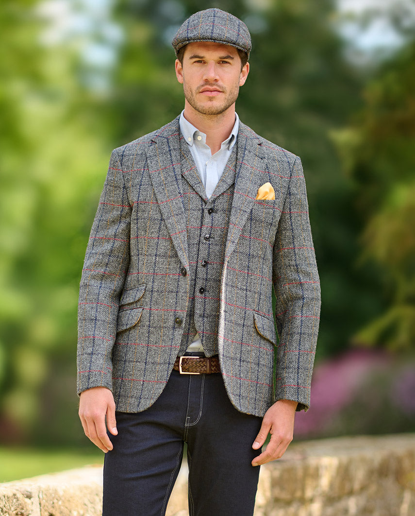 Harris Tweed jacket "London" in anthracite check