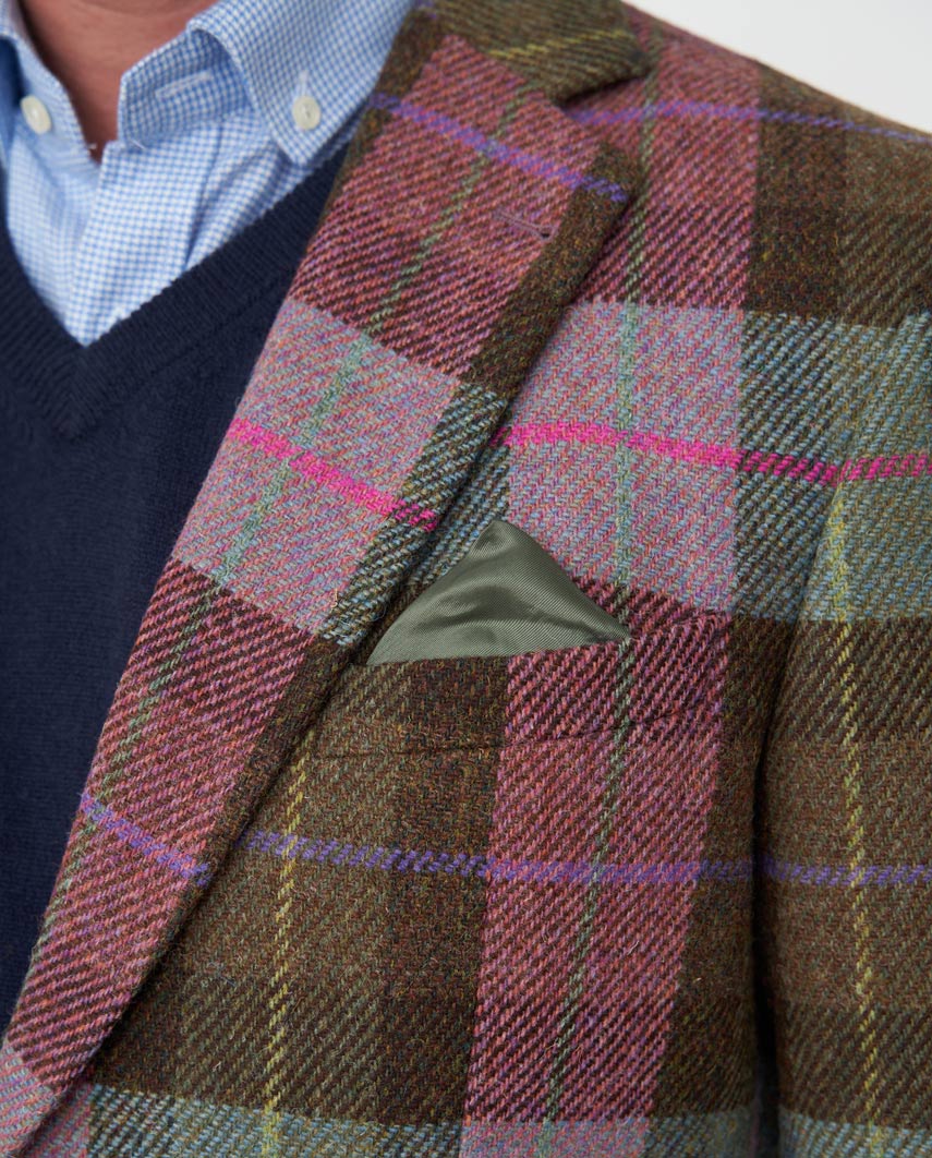 Harris Tweed Sakko "London" in tartan check