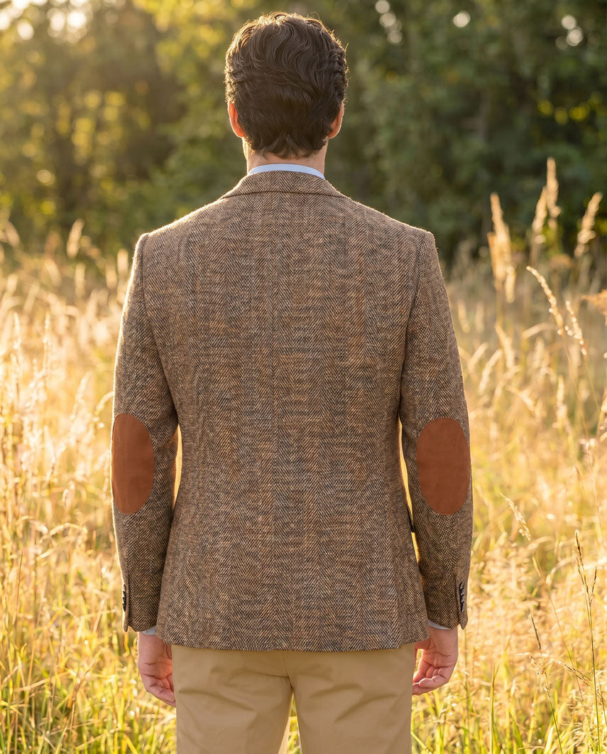 Harris Tweed Sakko "London" in Herringbone Check