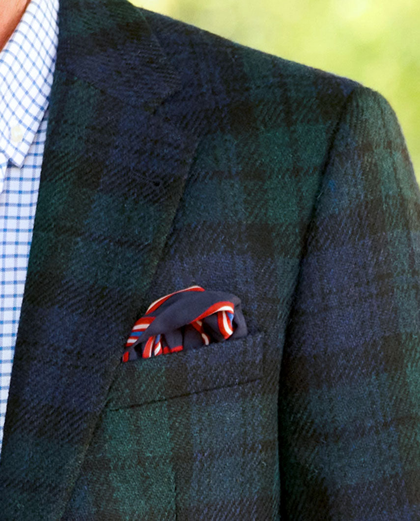 Harris Tweed colbert "London" in Blackwatch