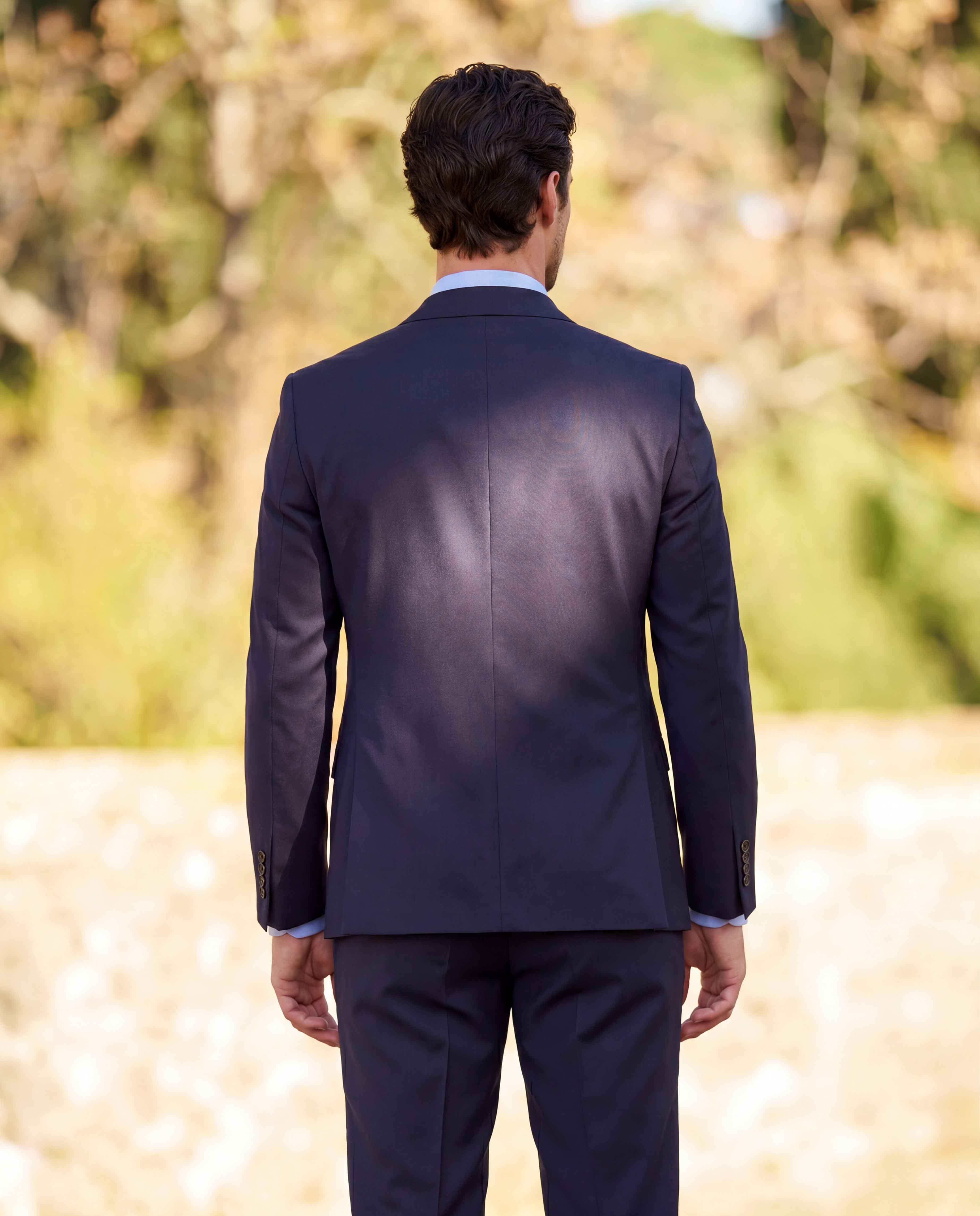 Clubsakko „Mensclub MF Suit“ in navy aus Super-100’s-Schurwolle