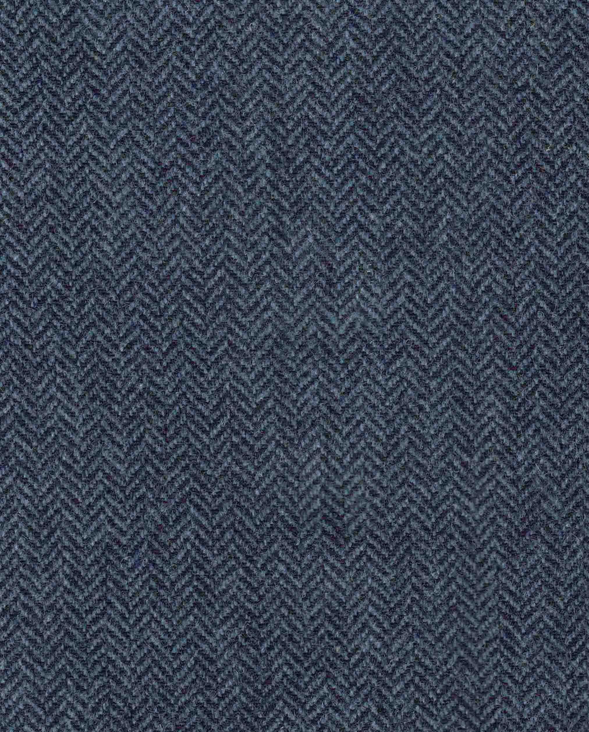 Men's tweed coat ''Howard'' in blue herringbone