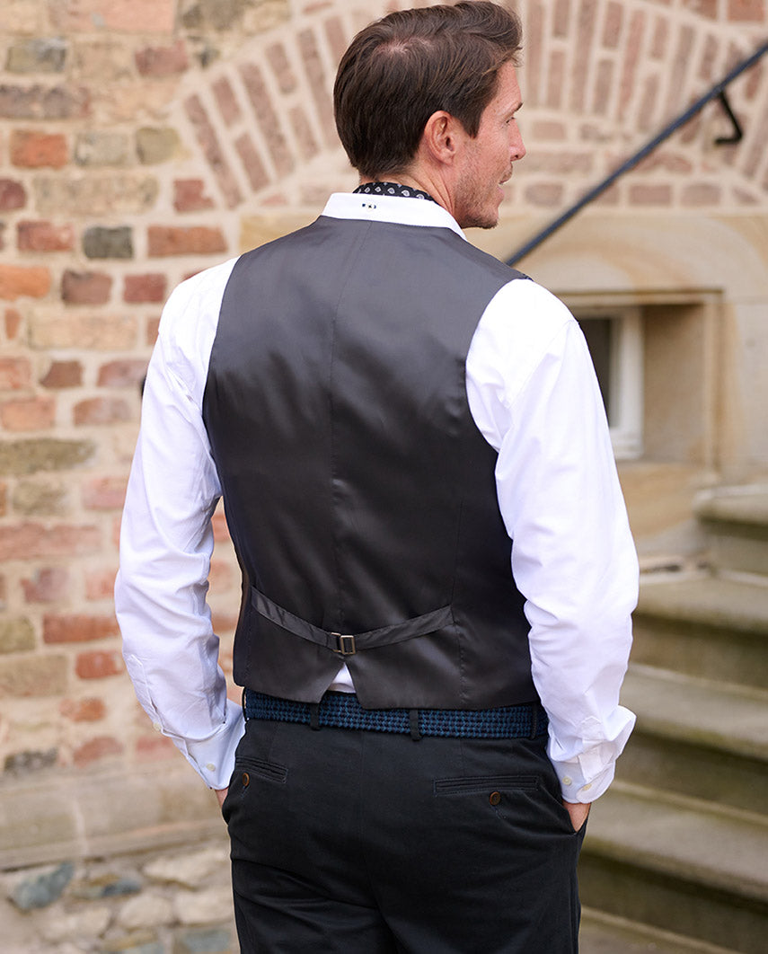 Harris Tweed waistcoat ''Tailor'' in charcoal