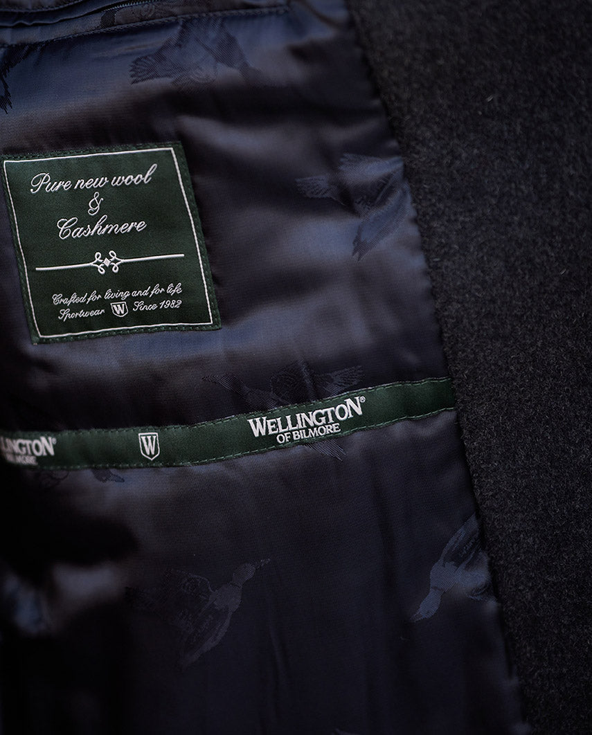 Stylish men's jacket ''Brooklyn'' in anthracite made of wool-cashmere quality