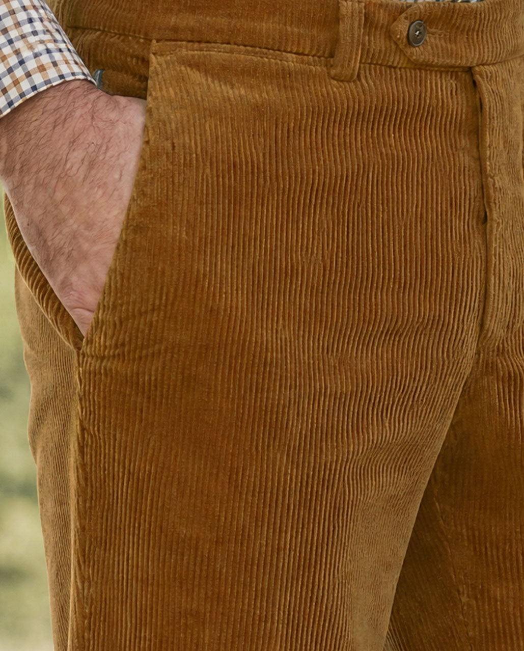 Herren Genua Cordhose ''Mr. Bradley'' in messing
