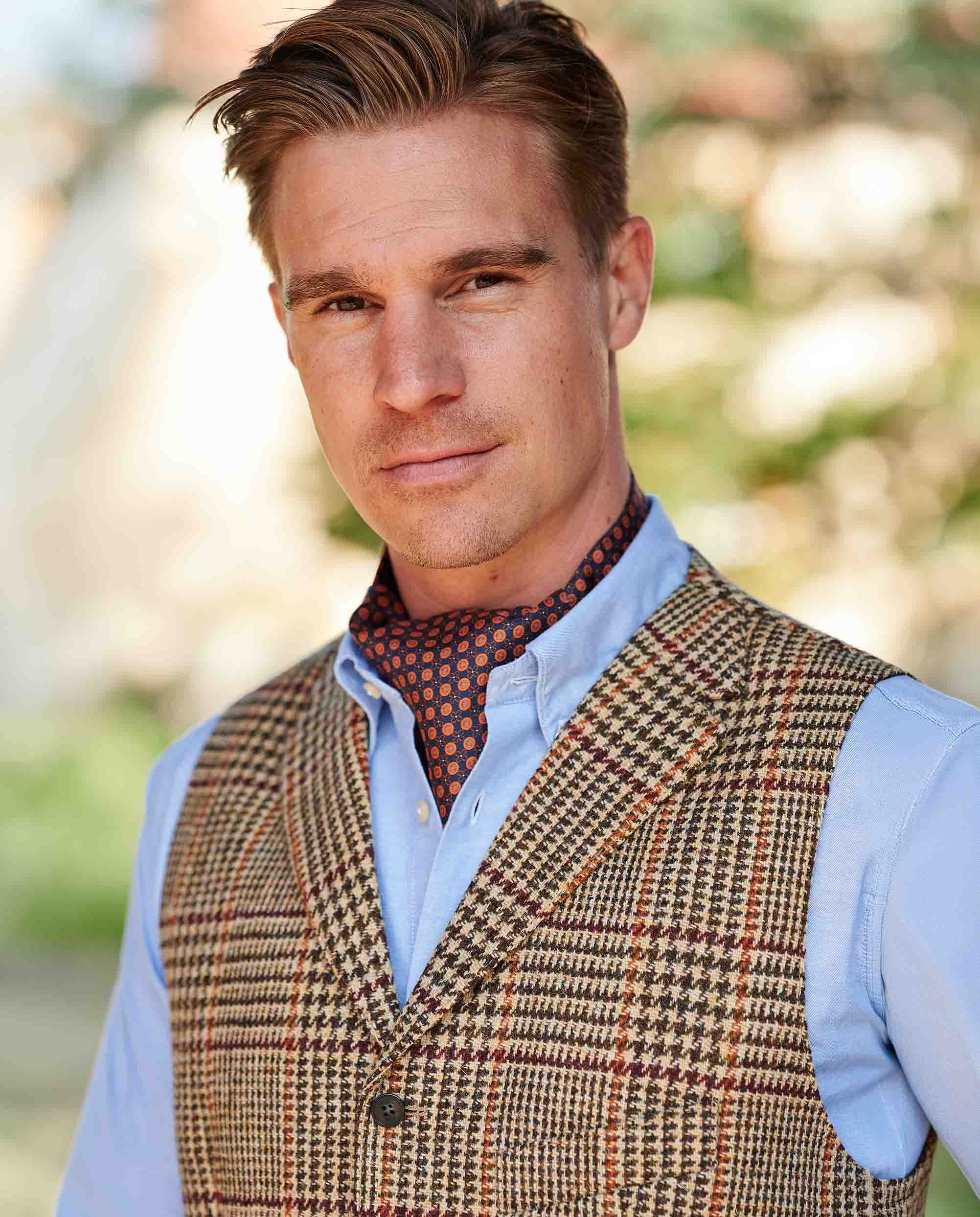 Harris Tweed Weste ''Wales'' im scottish Check