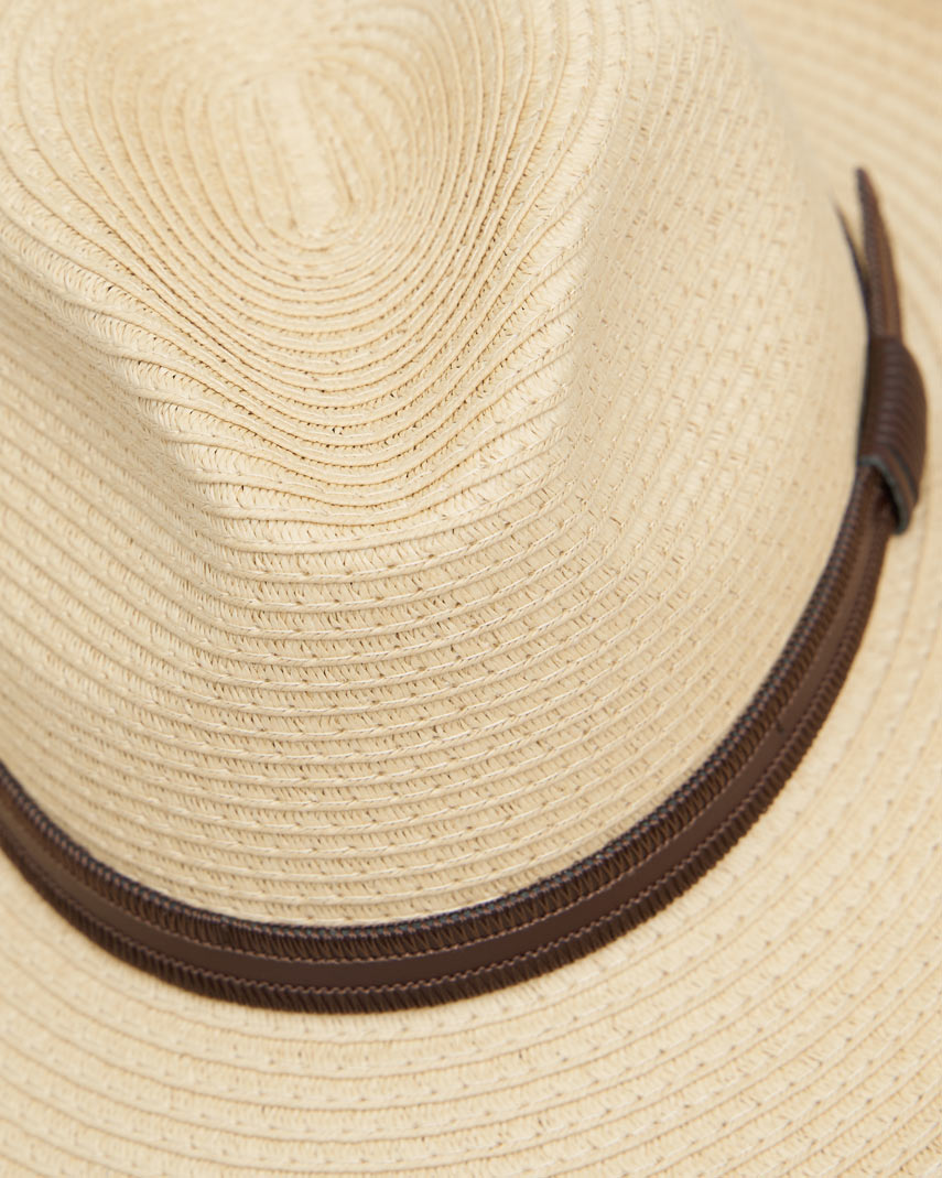 Jim's Travel Hat aus Papierstroh – Knautschbarer Herrenhut mit UV-Schutz 50+